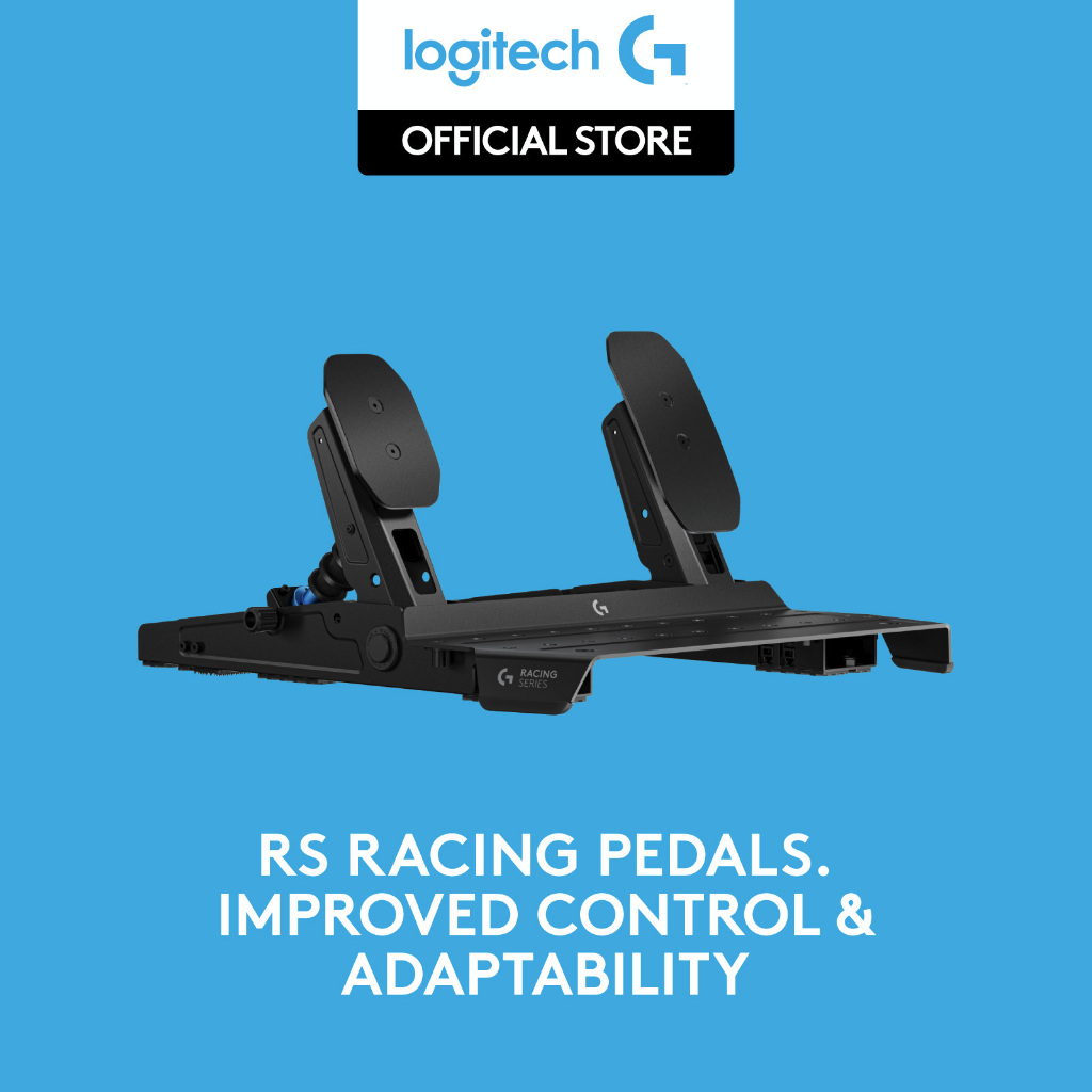 Jual Logitech G RS Pedals - Pedal Balap Sim dengan Rem Load Cell 75 kg, Posisi Pedal yang Dapat Disetel, Desain Modular, Rangka Baja yang Dapat Diperpanjang dan Kuat | Shopee Indonesia