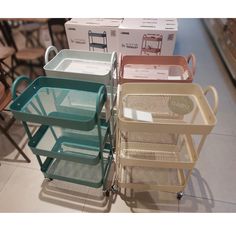 Jual Informa Walter II KITCHEN TROLLEY Rak Troli Dapur 3 Tingkat - Hijau | Shopee Indonesia