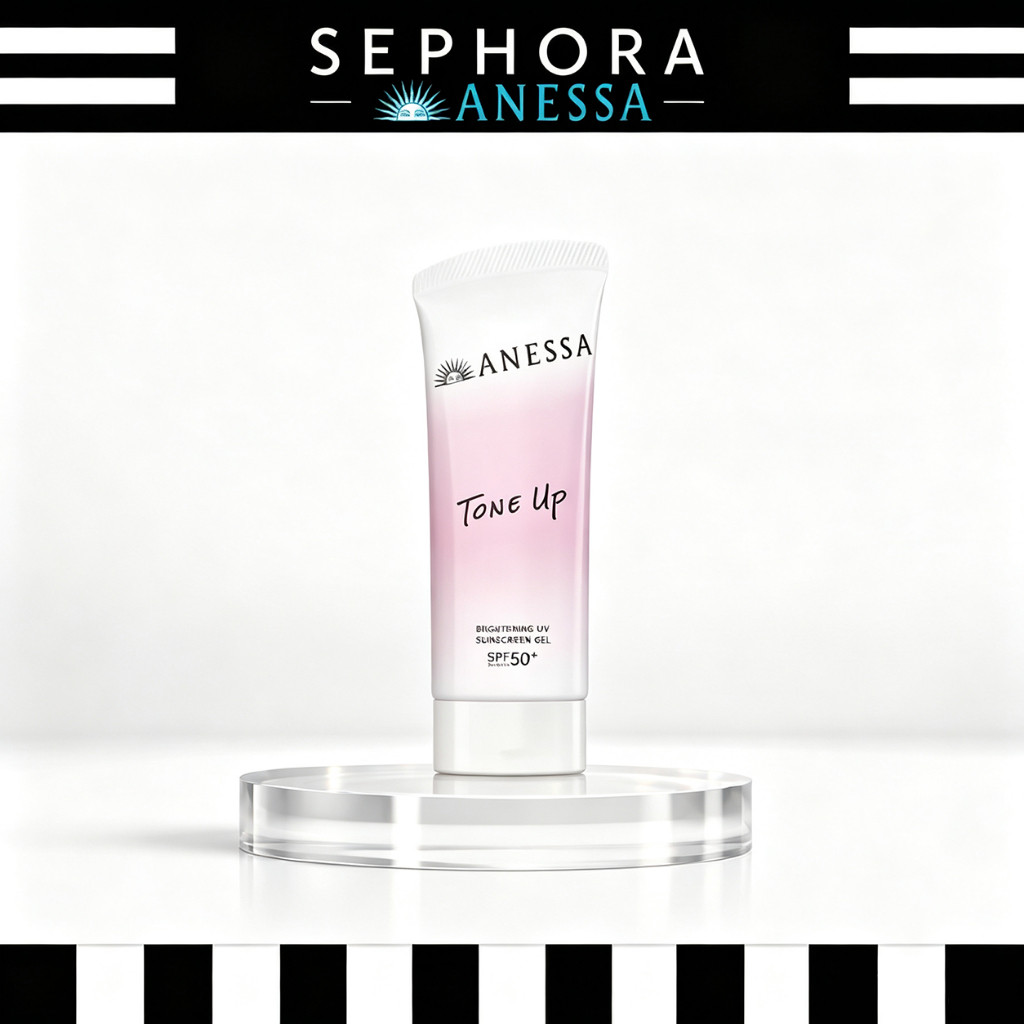 Anessa Brightening UV Sunscreen Gel NA 90ml - Sunscreen Gel SPF50+ PA++++ UV Protection Brightening Hydrating Lightweight Face Body Sunscreen