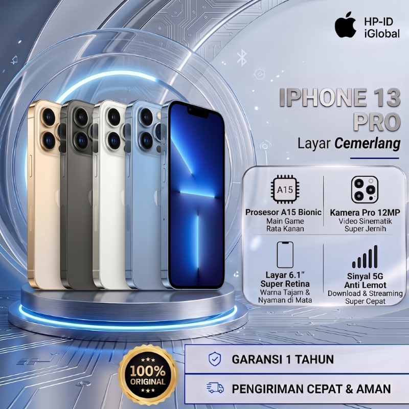 Apple iPhone 13 Pro 128GB 256GB 512GB Second Original 100% Ex Internasional Apple iBox Fullset Mulus Normal Garansi Toko COD