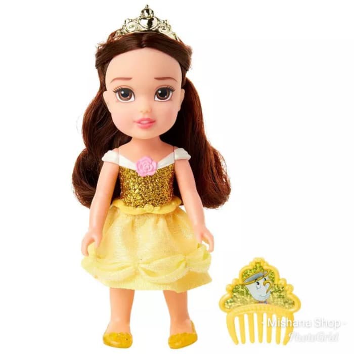 Boneka Disney Princess Petite Ariel Belle Cinderella Snow White Aurora atau Rapunzel Doll - 16cm