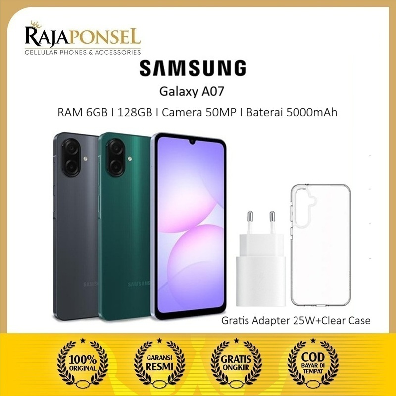 Samsung galaxy A07 RAM 6/128GB Garansi Resmi