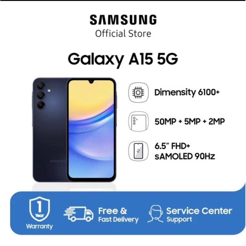 Samsung Galaxy A15 5G 8/256GB Garansi Resmi