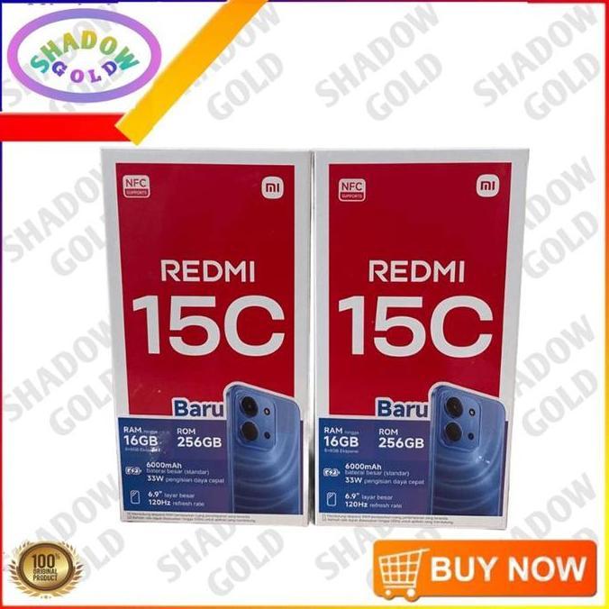 [Exclusive Affiliate] Xiaomi Redmi 15C (6+128) (8+256) | Baterai 6000mAh | Layar Imersif 6.9" 120Hz | 50 MP