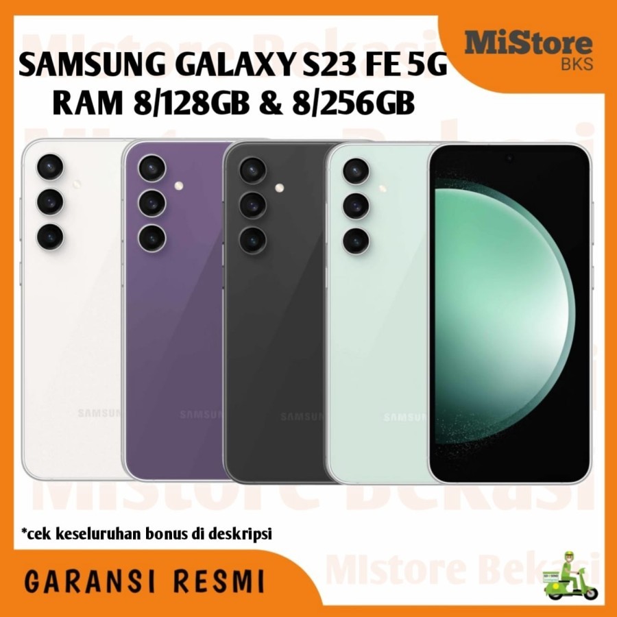 SAMSUNG GALAXY S23 FE 5G RAM 8/128GB & 8/256GB - GARANSI RESMI