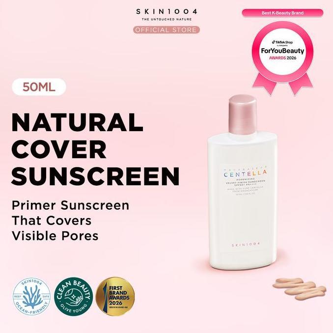 SKIN1004 Madagascar Centella Poremizing Velvet Finish Sunscreen 50ml (Tinted Sunscreen) skintint with spf