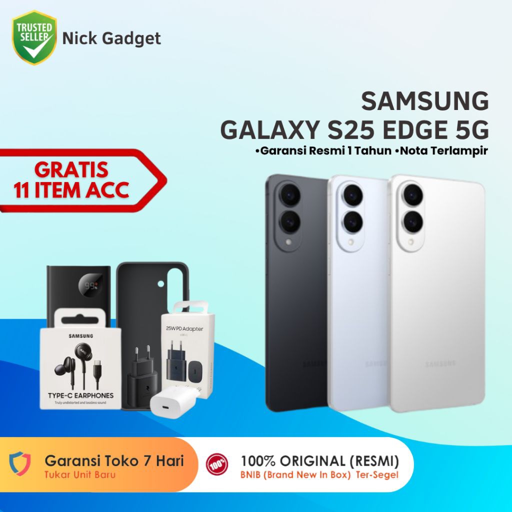 SAMSUNG GALAXY S25 EDGE 12GB/256GB 12GB/512GB GARANSI RESMI