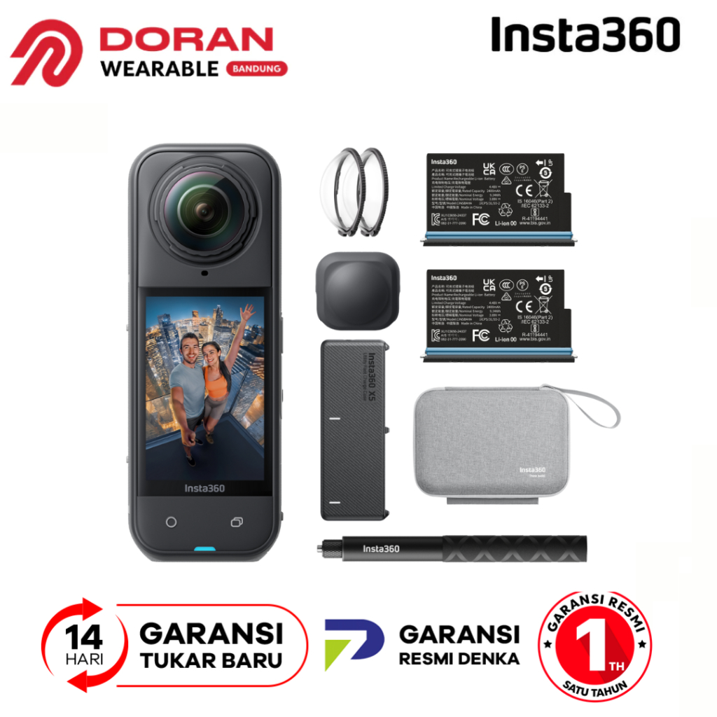 Insta360 X5 360 Action Camera Essentials Bundle - Garansi Resmi
