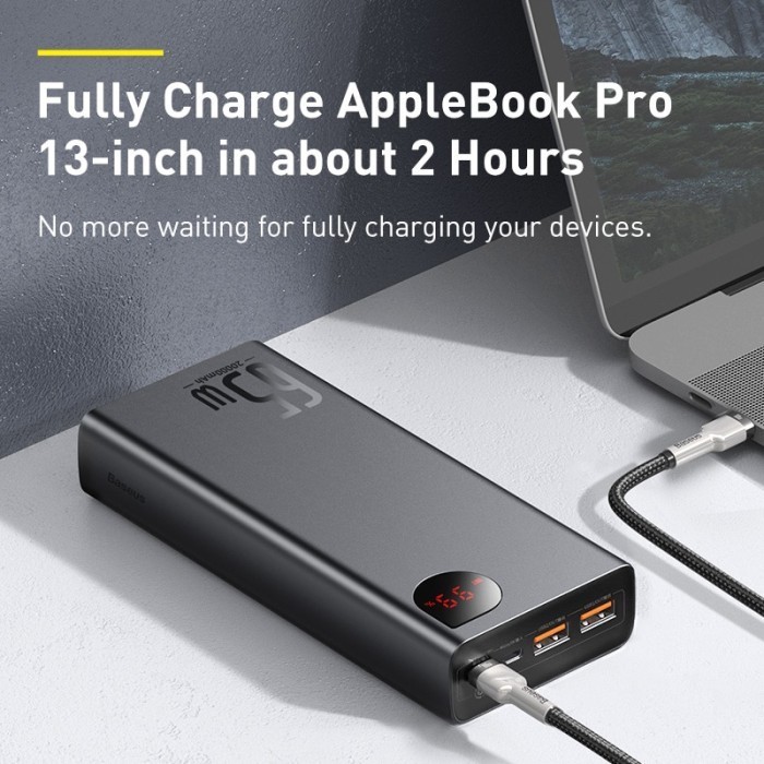 Baseus Adaman 65W Fast Charging Power Bank Quick Charge Type C Pd Termurah Terlaris Promo
