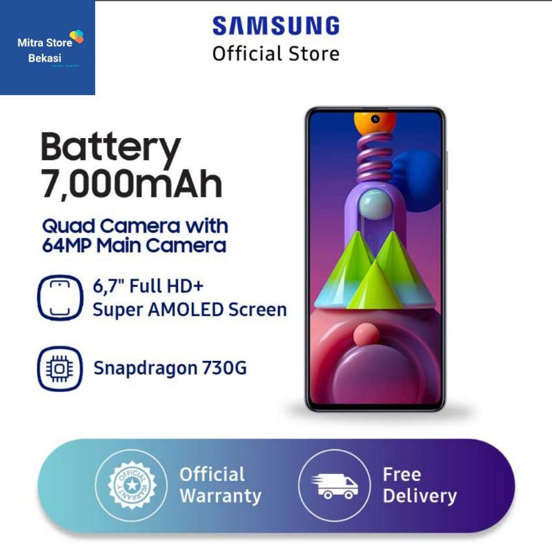 Samsung Galaxy M51 8/128 GB Garansi Resmi