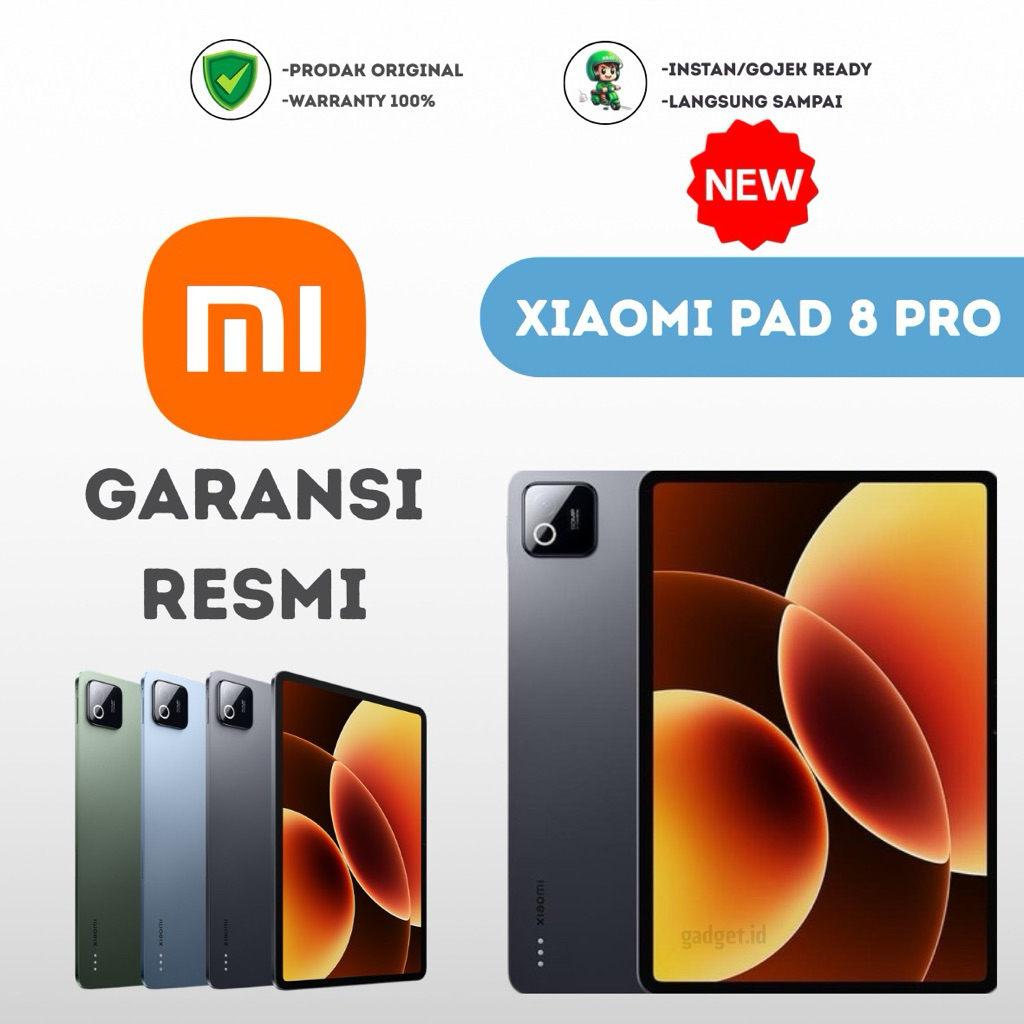 Xiaomi Pad 8 & Pad 8 Pro 8/256 12/512 garansi resmi Tablet android baru Snapdragon 8 Elite