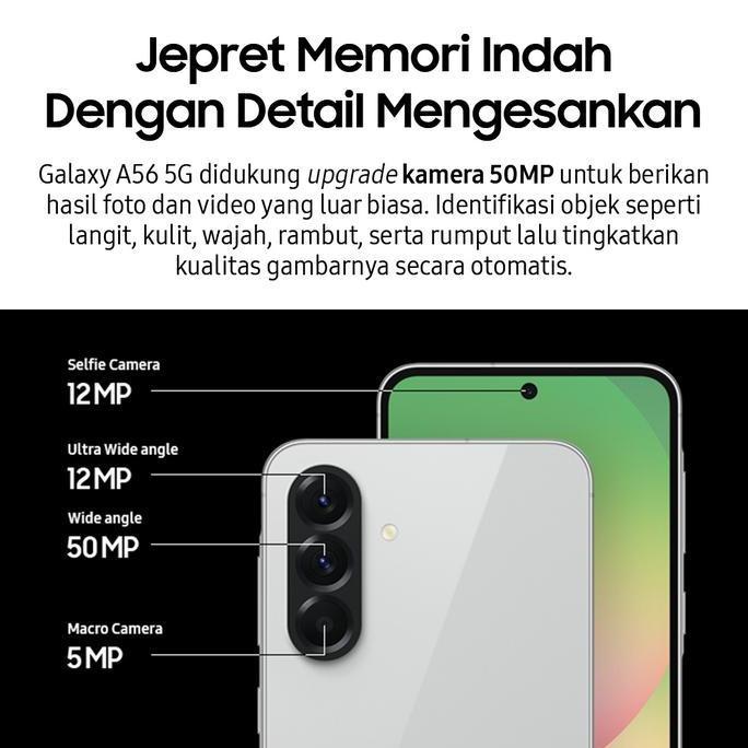 Samsung Galaxy A56 5G [8/256] [Upgrade Dari 8/128 Gb] - Galaxy Ai | Smartphone Ai | 50Mp Ois Hdr Camera | 45W Super Fast Charge