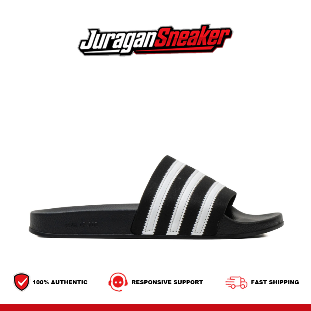 Jurangan Sneaker - Sandal Adidas Adilette Slides Black Sendal Pria Wanita