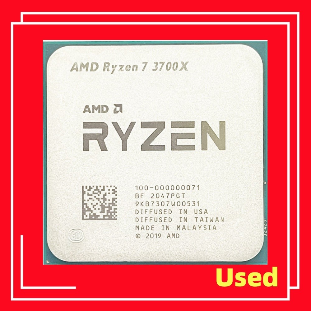 AMD Used Ryzen 7 3700X R7 3700X Eight-Core Sixteen-Thread 3.6Ghz 65W L3/32M Socket AM4 7NM Desktop CPU 100-000000071