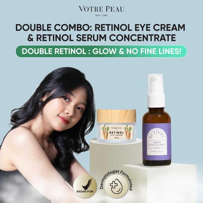 Zena_groupabadi - Votre Peau Double Combo: Retinol Eye Cream & Retinol Serum Concentrate