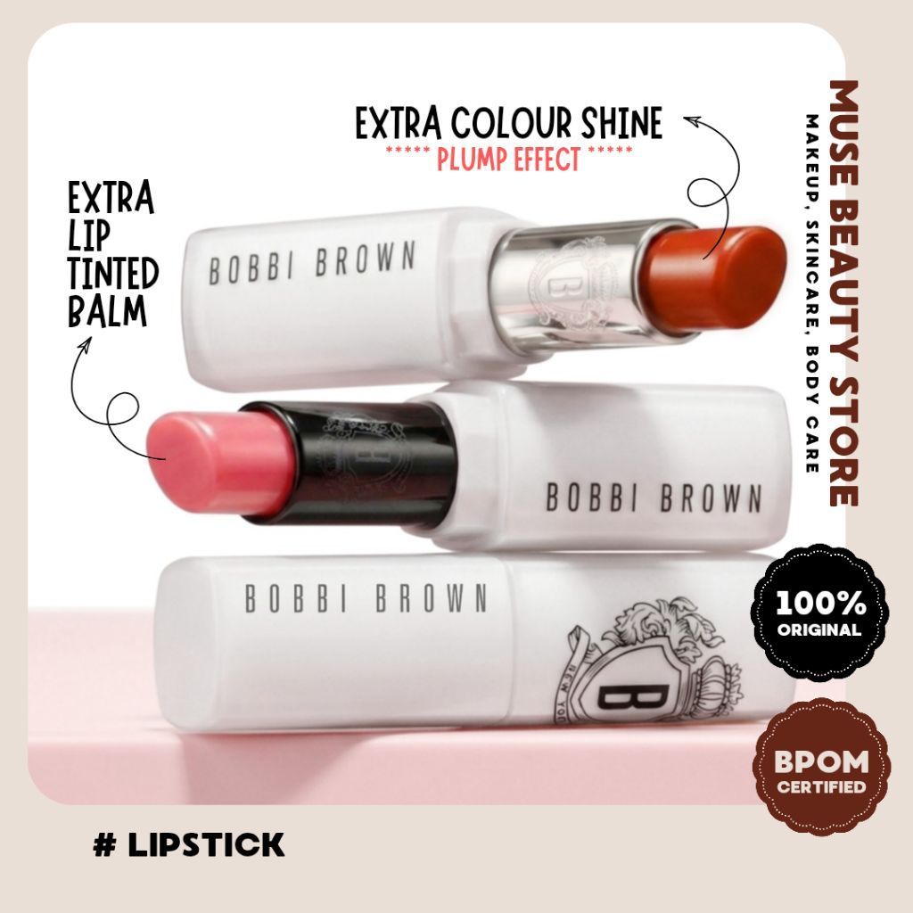 BOBBI BROWN NEW Extra Colour Shine Lip Tinted Balm LipBalm Lip Cream Rouge Lipstick