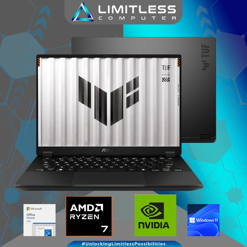 Asus TUF A14 FA401UM RTX 5060 AMD Ryzen 7 260 32GB 1TB 14" WQXGA 2.5K IPS Win 11 OHM Laptop Gaming
