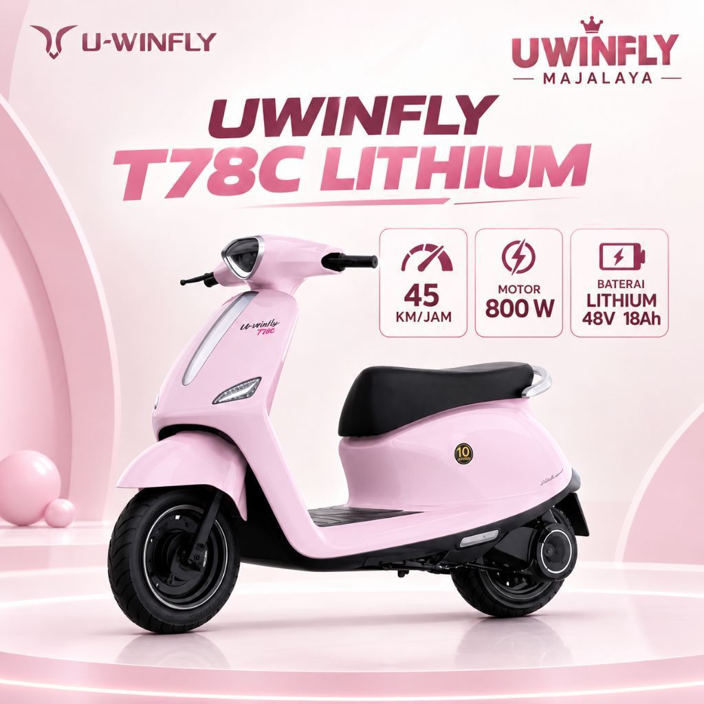 Uwinfly T78C Sepeda Listrik Paling Cantik Bergaransi Resmi Uwinfly