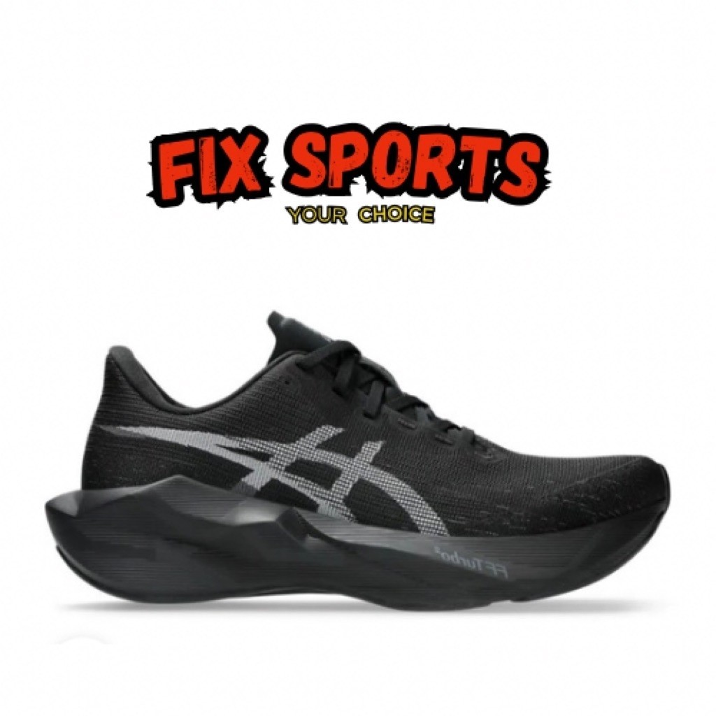 Sepatu Lari Pria Asics Novablast 6 Wide Black ASI 1011C242.002