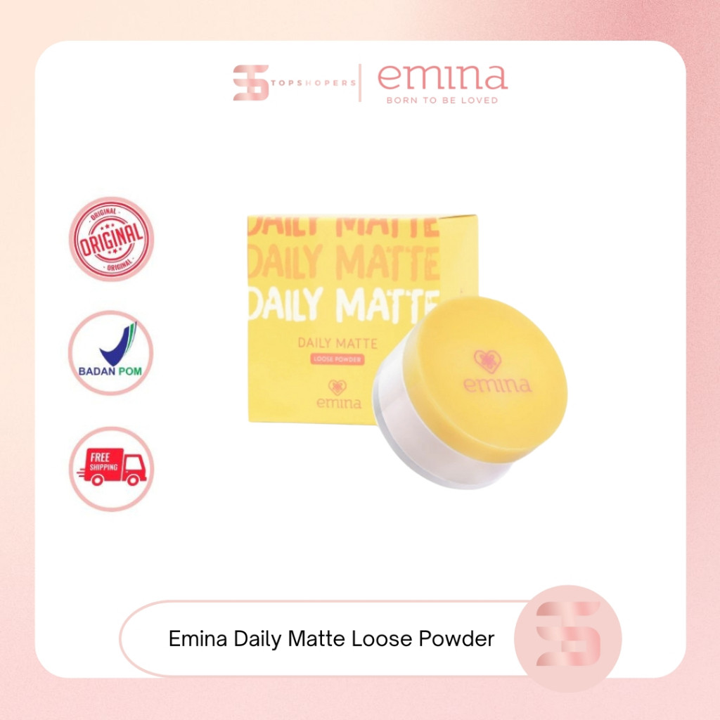 Emina Daily Matte Loose Powder 20 g - Bedak Tabur Ringan Hasil Matte Oil Control