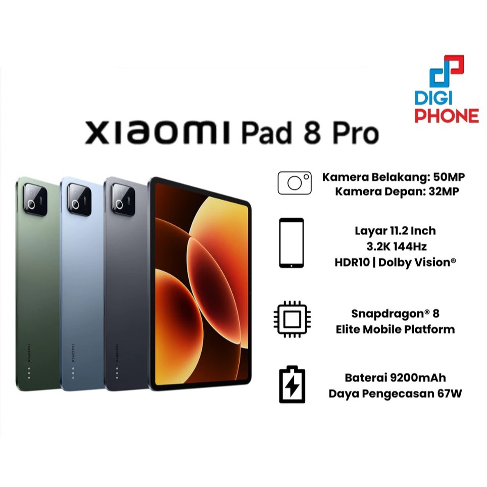 Flagship Tablet Xiaomi Pad 8 Pro [Bonus Keyboard] (Garansi Resmi Xiaomi Indonesia)