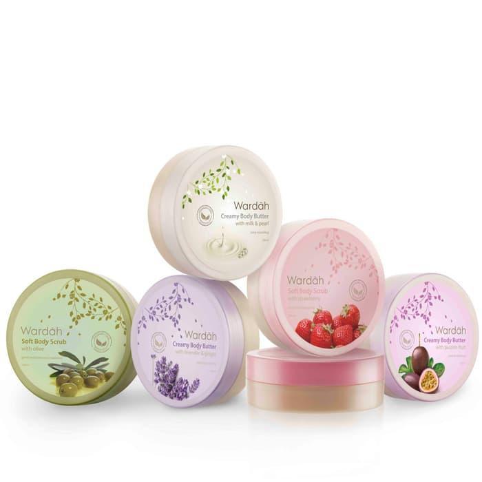 Wardah Creamy Body Butter 50Ml - Passion Fruit Strawberry Milk & Pearl Lavender Olive Rose