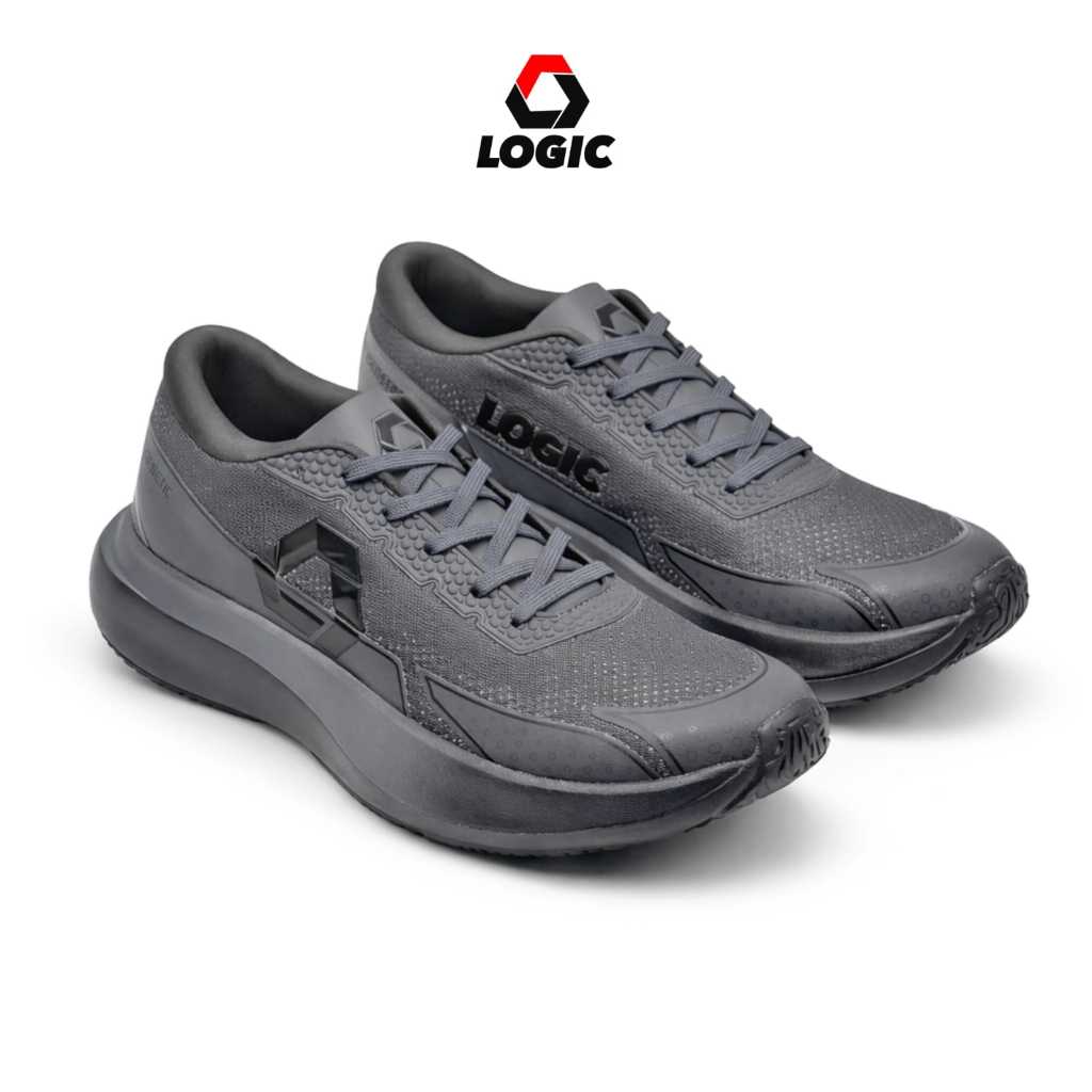 NEW PRODUCT Logic - Sepatu Lari Olahraga Senam Pria Wanita Running Series Winner Black pink