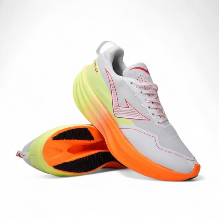 READY Sepatu Altraze Cobalt Pro White Orange Stabilo - Sepatu Olahraga Lari Pria Wanita Sepatu