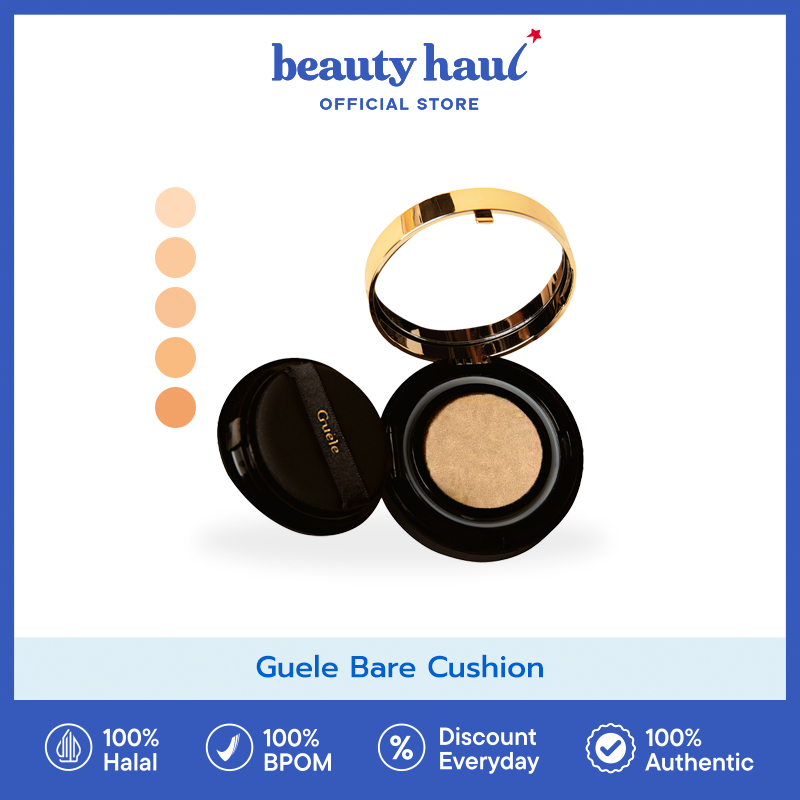 Cushion Foundation Full Coverage dengan Hasil Satin - Guele Bare Cushion