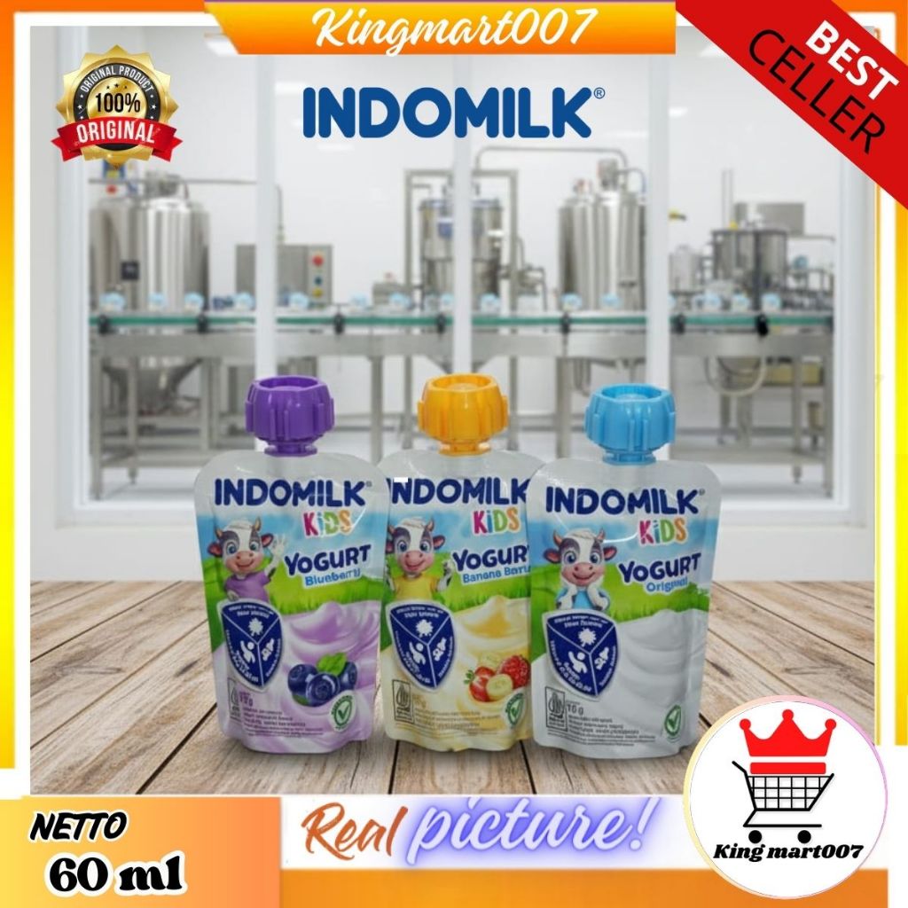Jual INDOMILK Kids Yogurt Rasa Original 70 Gr | Shopee Indonesia