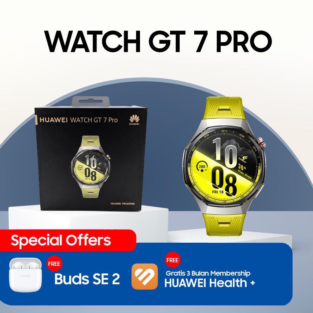 Jual HUAWEI WATCH GT 7 Pro Smartwatch Premium | AMOLED | GPS | NFC | Health & Fitness | Original Garansi Resmi | Shopee Indonesia