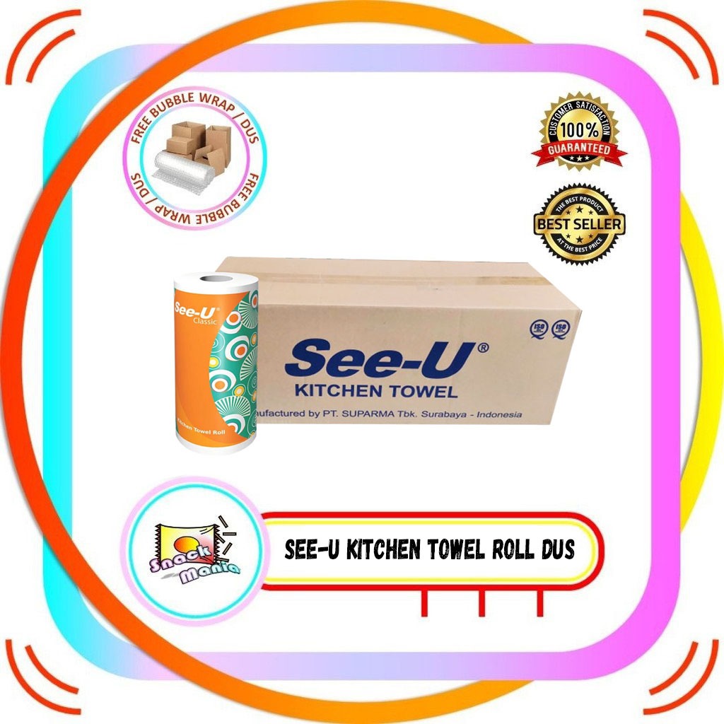 See-U See U Tissue Classic Kitchen Towel Roll 12 pcs DUS Tisu Rol Dapur