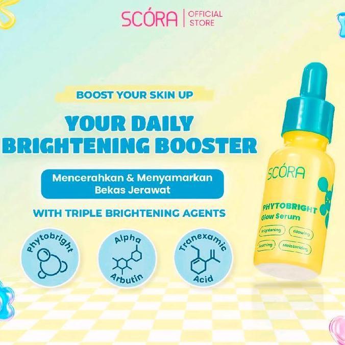 READY SCORA Phytobright Glow Serum Mencerahkan Skinbarrier With Tranexamic Acid
