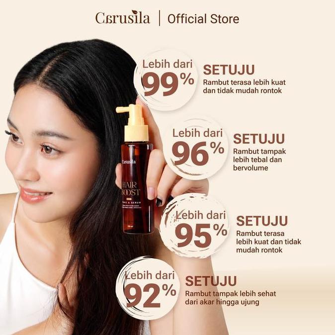 (BEST DEAL SET) Carusila Hair Boost 2in1 Tonic & Serum 100ml Anti-Hairfall dengan Baicapil 3% untuk Pertumbuhan Rambut Lebih Kuat dan Sehat