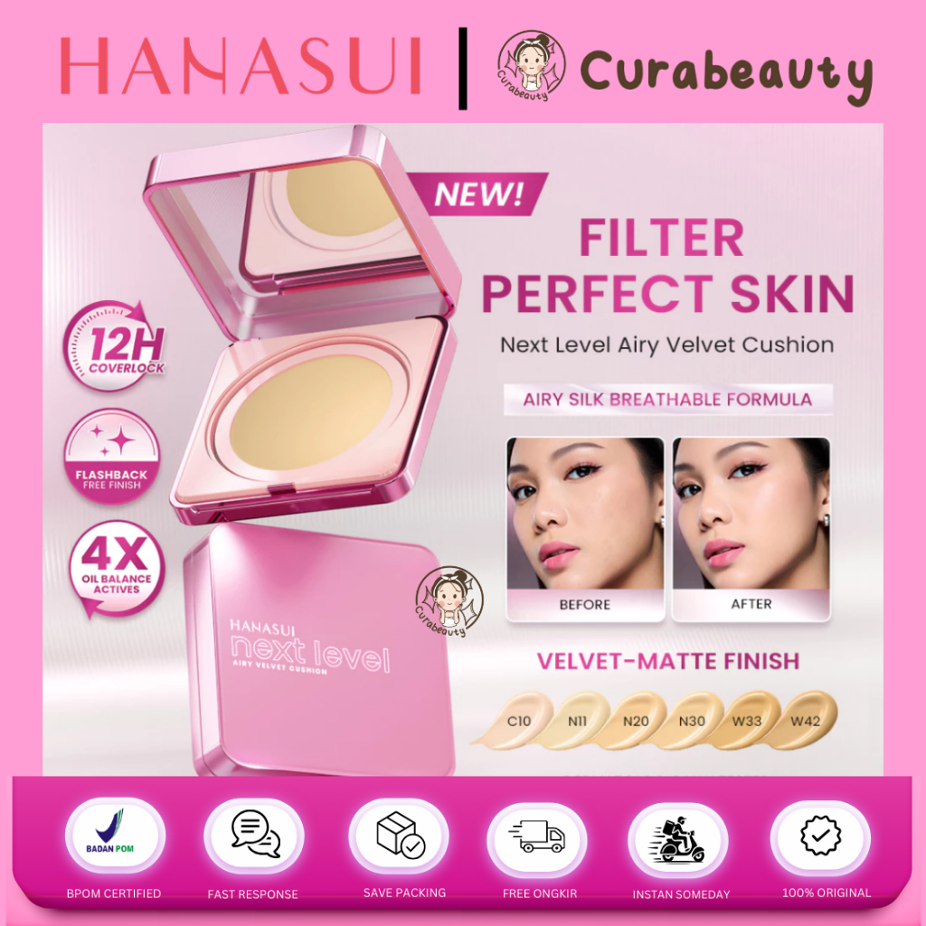 CURABEAUTY MANADO HANASUI NEXT LEVEL AIRY VELVET CUSHION
