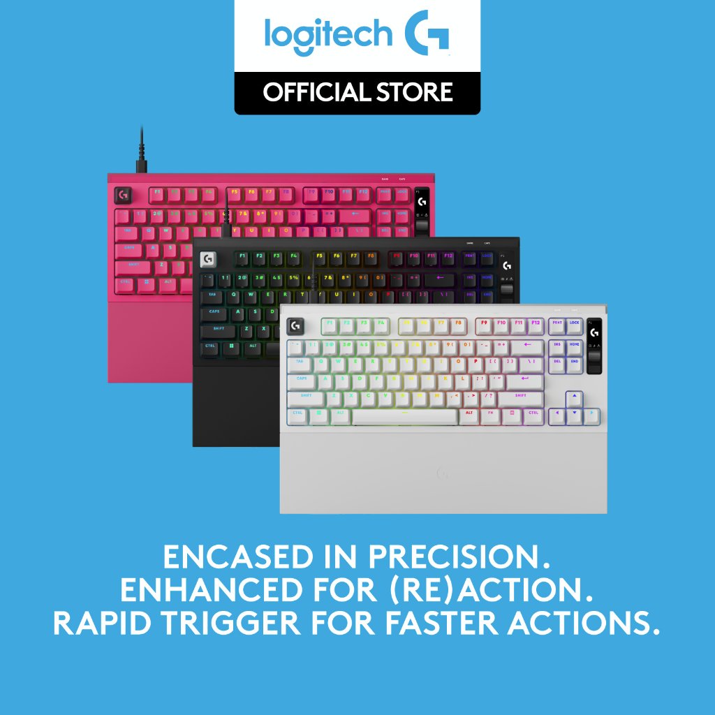 Jual Logitech G PRO X2 RAPID (Tenkeyless) Wired Gaming Keyboard, Magnetic Analog Switches, Rapid Trigger, OLED Display, 8 kHz Polling, Palm Rest, Detachable USB-C | Shopee Indonesia