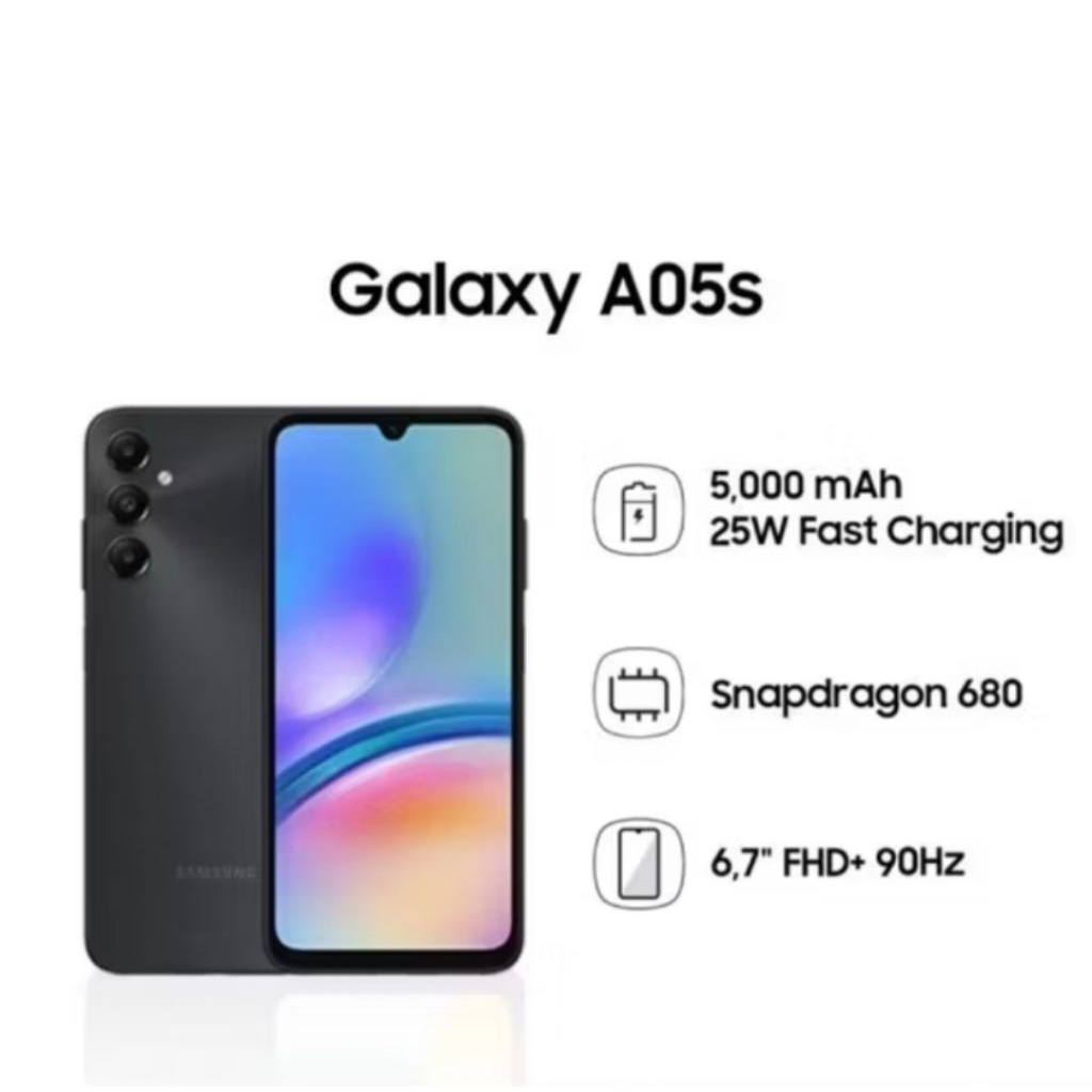 Samsung Galaxy A05s 6/128 Garansi Resmi Indonesia
