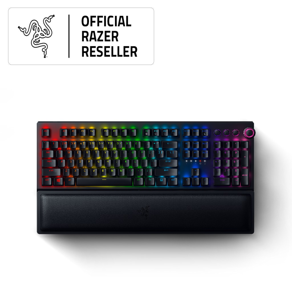 Jual Razer BlackWidow V3 Pro - GREEN Switch - Wireless Full-height Mechanical Gaming Keyboard with Razer Chroma RGB | Shopee Indonesia