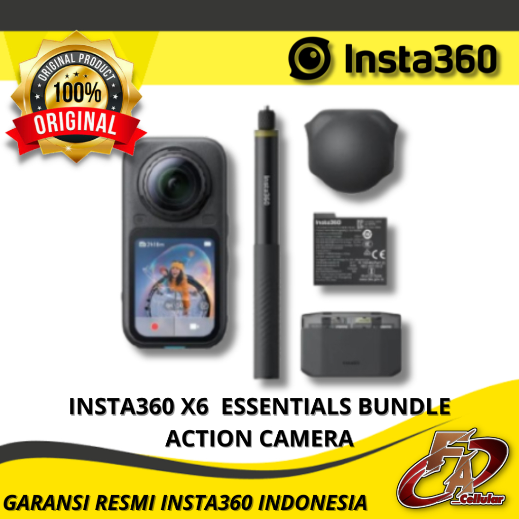 Insta360 X6 Essentials Bundle Action Camera - Garansi Resmi 1 Tahun