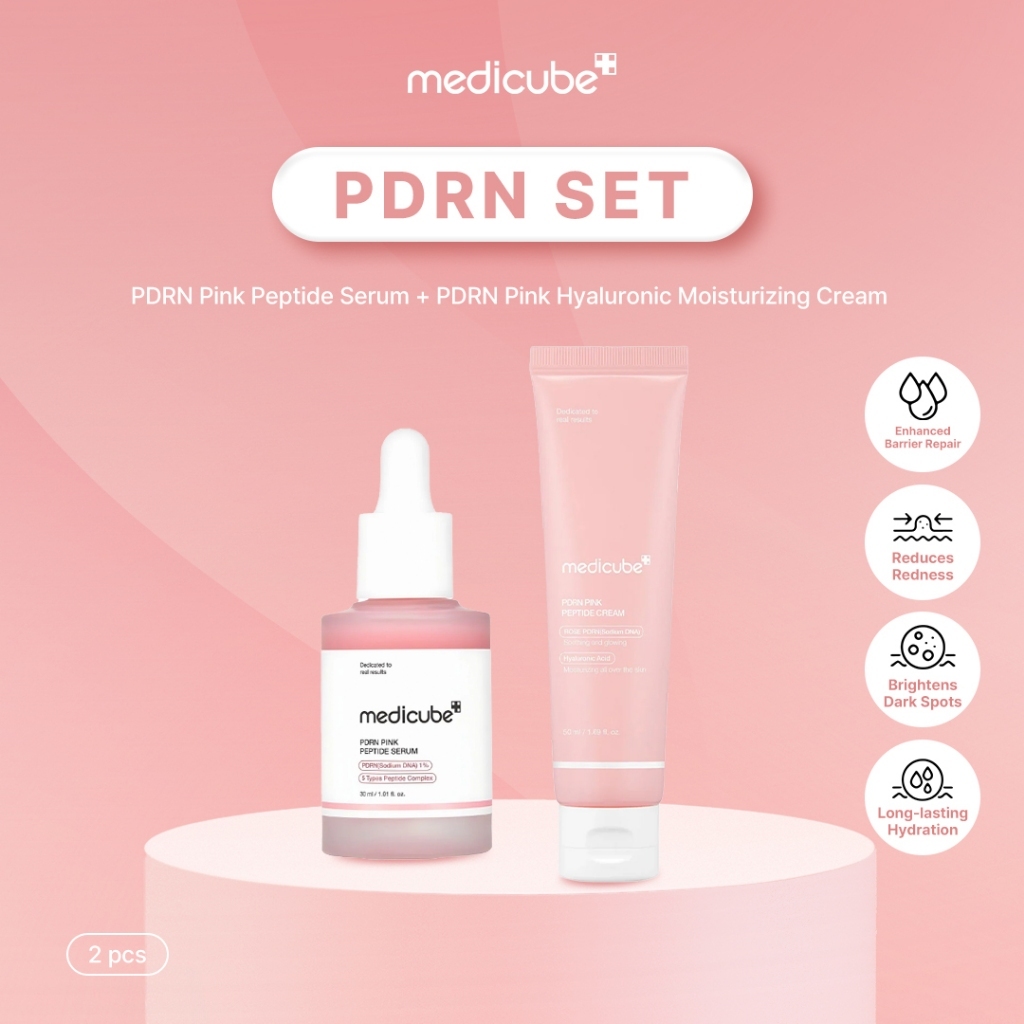 [SBD] Medicube PDRN Line (PDRN Pink Peptide Serum 30ml + PDRN Pink Hyaluronic Moisturizing Cream 50ml)