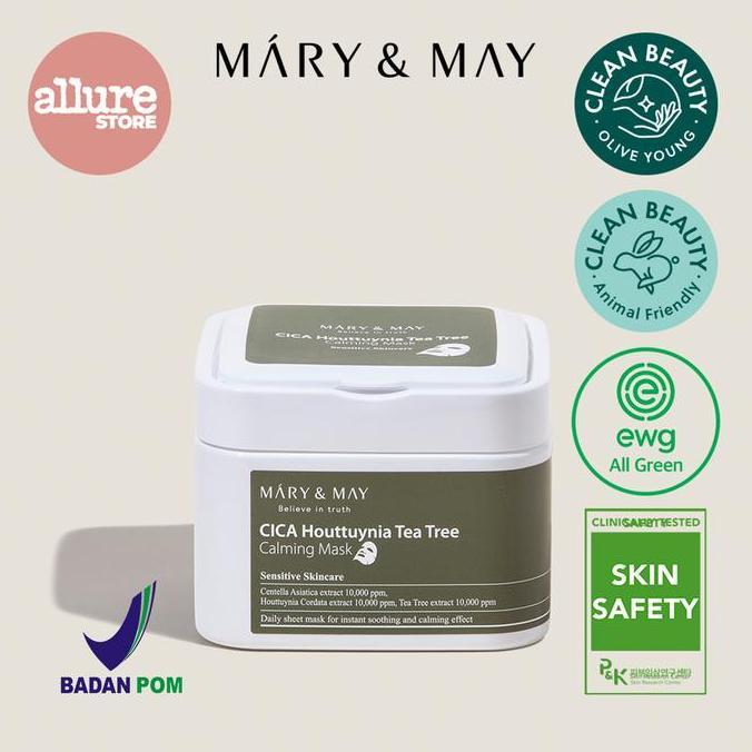 Mary & May CICA Houttuynia Tea Tree Calming Mask (30 pcs)