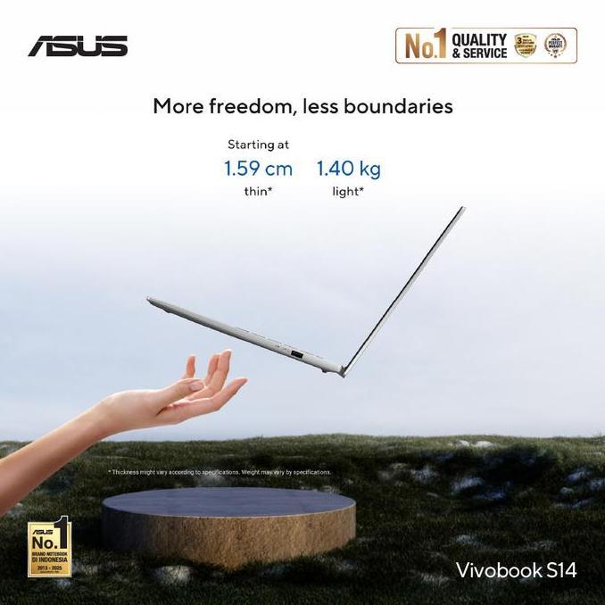 ASUS Vivobook S14 S3407VA [Intel Core 5 210H / Intel UHD Graphics / 16GB / 1TB / 14inch / WIN11 / OHS24 / M365]