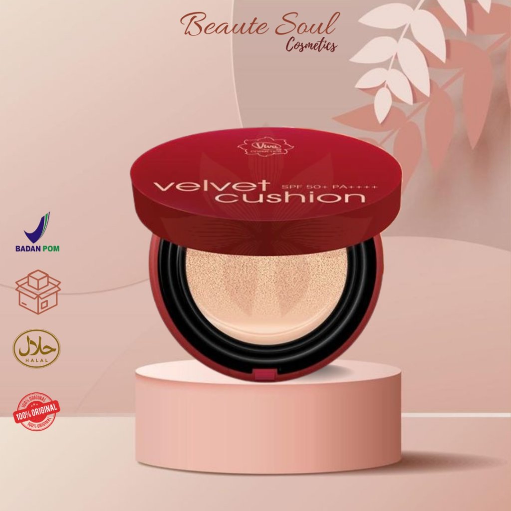 BEAUTESOUL - Viva Velvet Cushion, Hybrid Makeup & Skincare, Mengandung Hymagic-4D, 5x Natural Actives, dan SPF 50+ PA++++