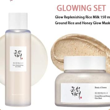 Beauty Of Joseon Rice Duo Set Ground Rice And Honey Glow Mask Glow Replenishing Rice Milk 150Ml