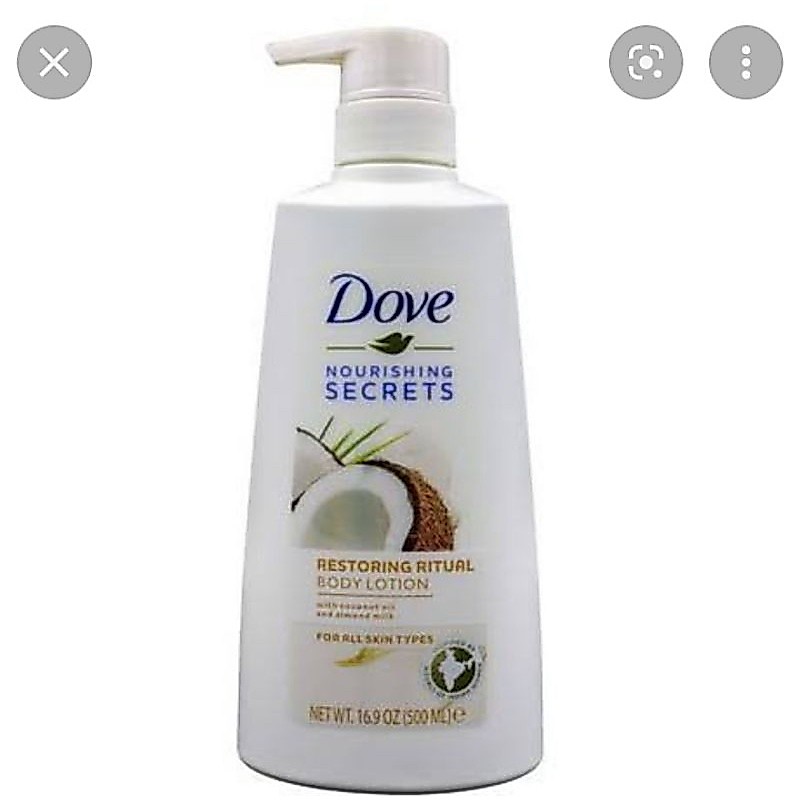Dove body lotion for all skin types with coconut oil Restoring Ritual 500ml