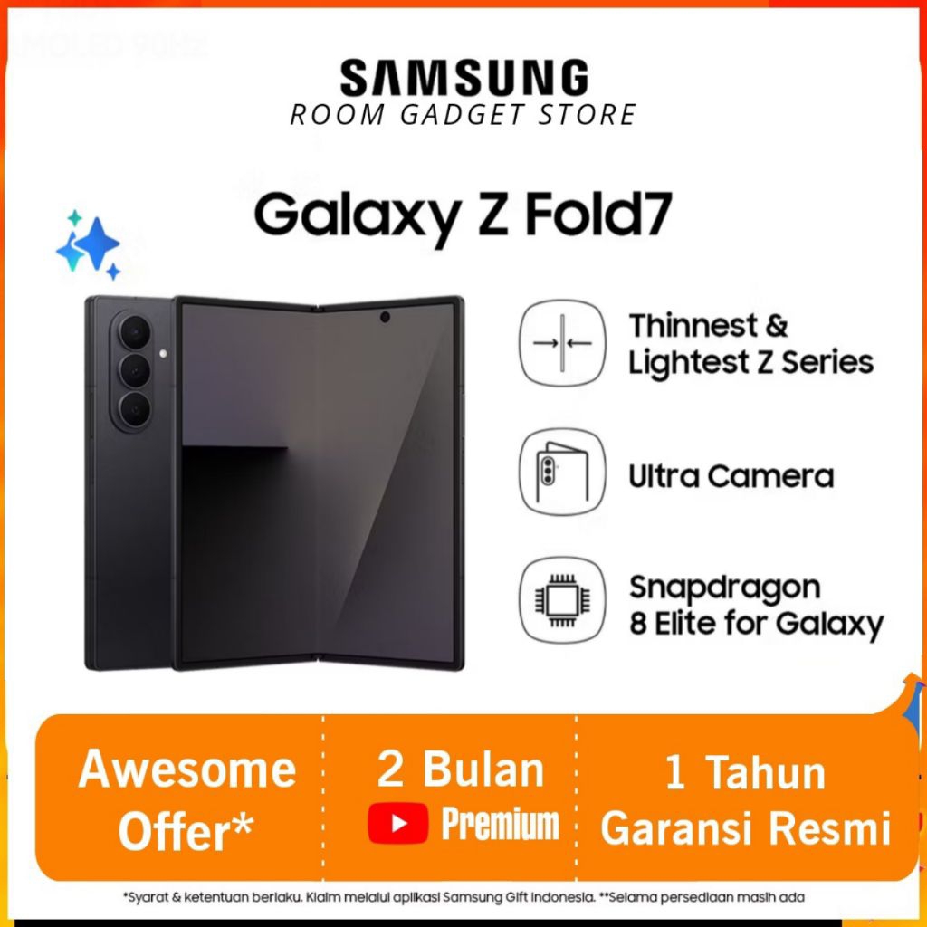 Samsung Galaxy Z Fold7 12/512gb - | Hp Lipat Al | Kamera 200MP