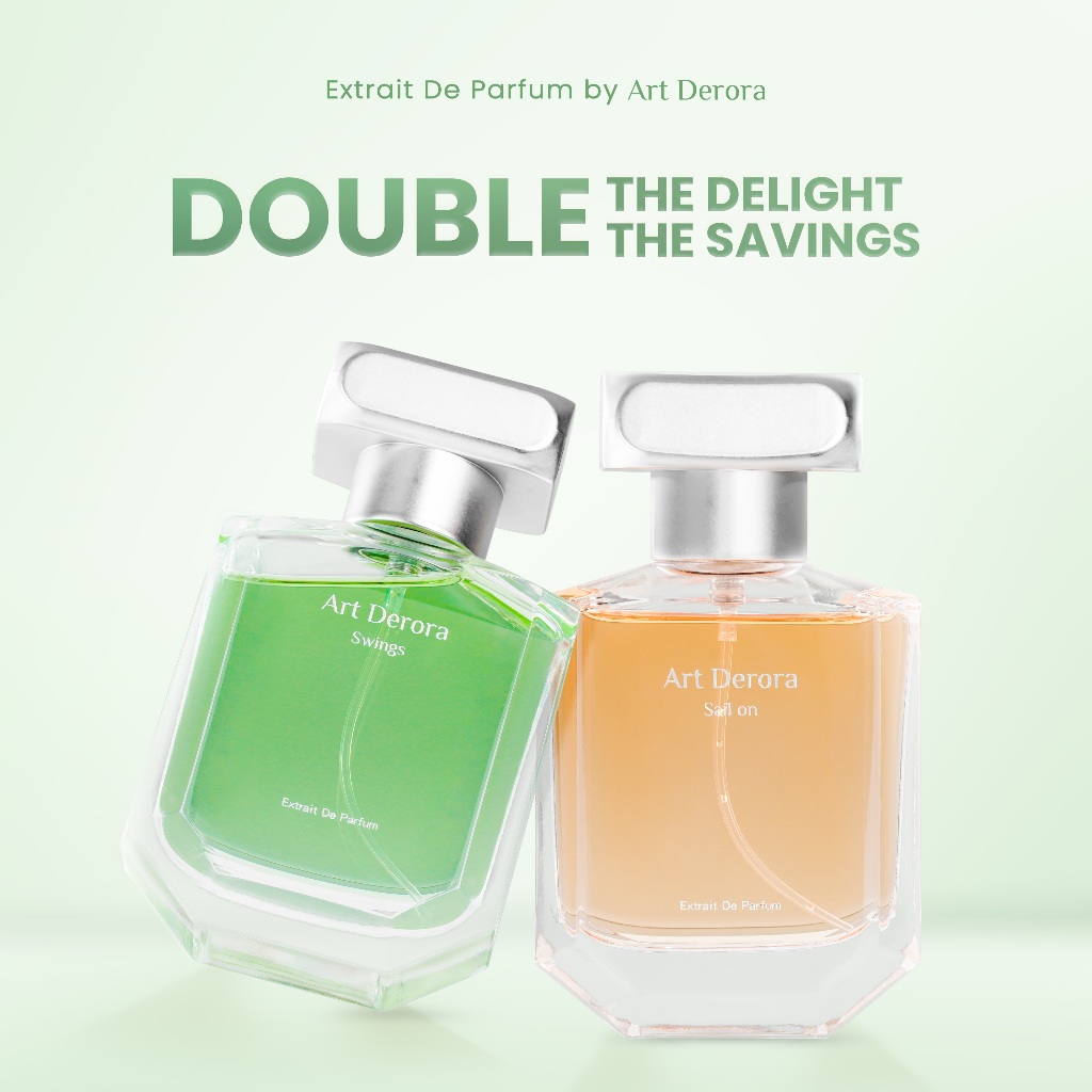 Art Derora Extrait De Parfum EDP - Bundle SWINGS + SAIL ON | Perfume | 50ml Minyak Wangi Tahan Lama