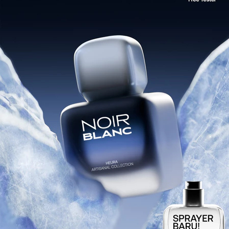 [Exclusive Launch] HEURA Noir Blanc - Extrait de Parfum - Aroma Fresh Maskulin Bergamot Lavender Parfum Perfume Minyak Wangi