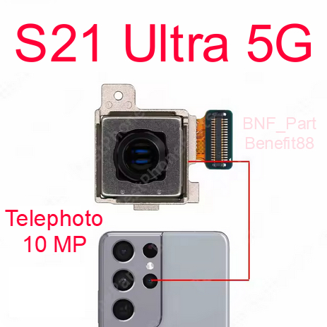 Original New Camera 3x - Kamera Telephoto 10 MP - Samsung Galaxy S21 Ultra 5G / SM-G998B/DS