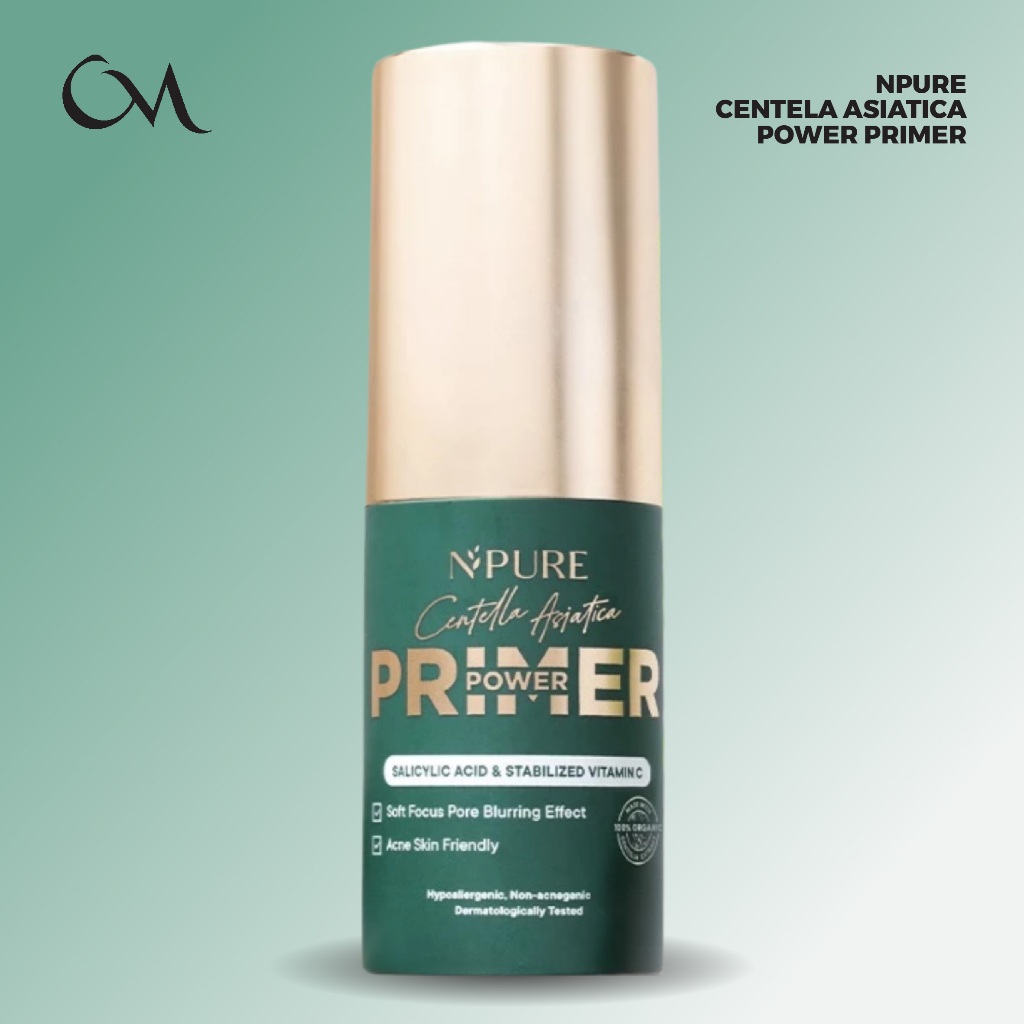 NPURE Centella Asiatica Power Primer - Primer Wajah Oil Control Pore Blur Makeup Tahan Lama